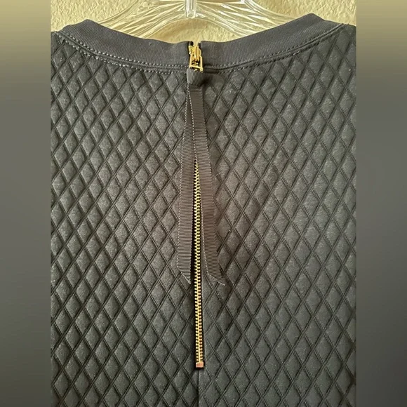 Kate Spade New York Drop Waist Dress Short-Sleeve Ruffle Hem Black Size XL - Picture 6 of 6